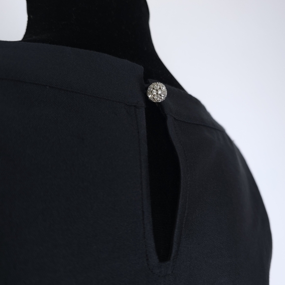 Vineyard Vines Sleeveless Peplum Swing Silk Top Jet Black size 6 - Picture 4 of 9